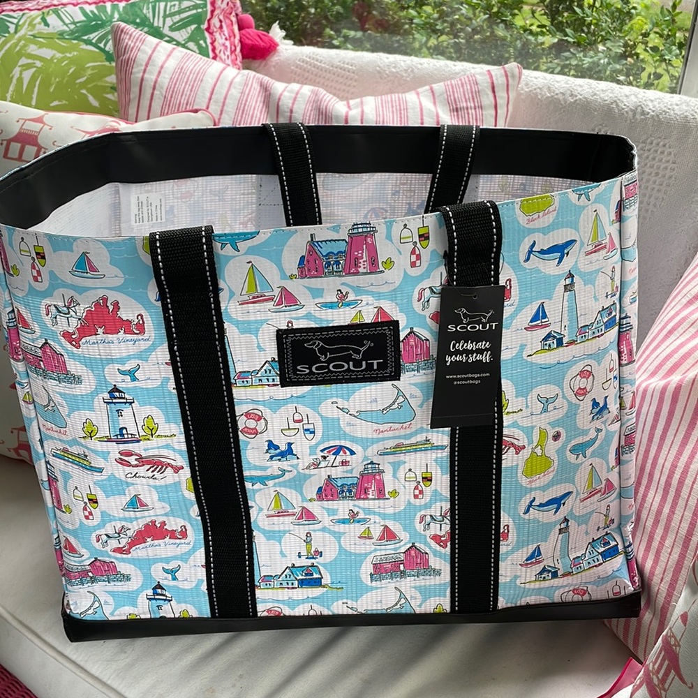 Scout Delano Tote Bag Nantucket Block Island Martha’s Vineyard NWT